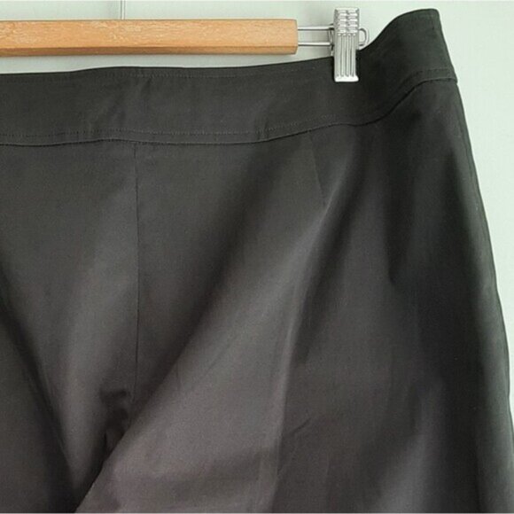 LAURA / Floral Eyelet Embroidery Capri Crop Cottagecore Dress Pants Black Sz 16 - Picture 7 of 13